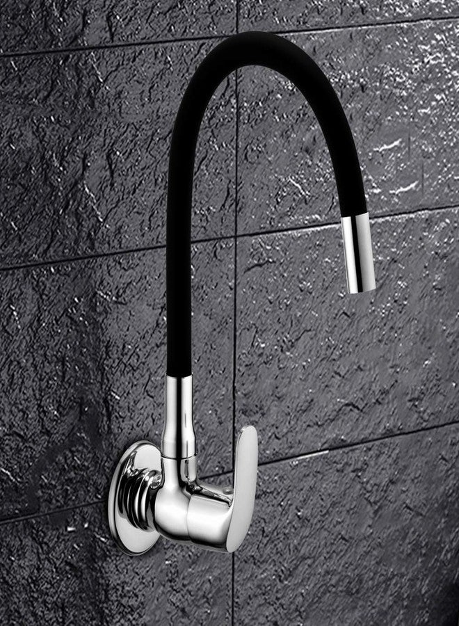 ألتون صنبور حوض من النحاس الأصفر ALTON MTX3561، مزود بفوهة دوارة مرنة، بطلاء أسود وكروم. - Image 5